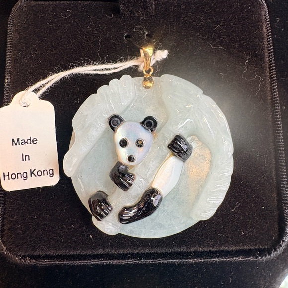 Accessories - Vintage Guardian  Panda Pendant w 14Kt Bail